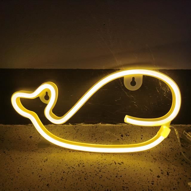 QID-Lumière Au Néon Enseigne Au Néon En Forme D'ours à LED, Lumière De