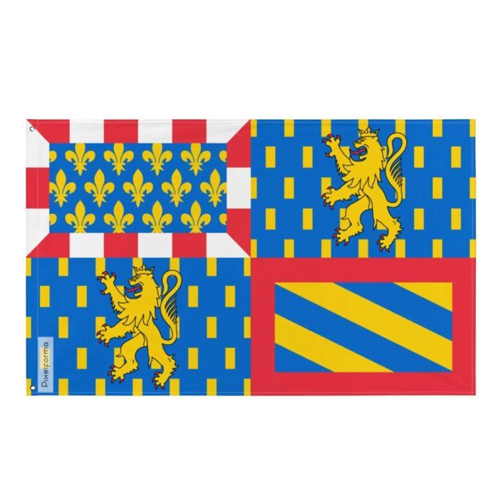 Drapeau Croix De Bourgogne Et Bouclier Football 90x150cm