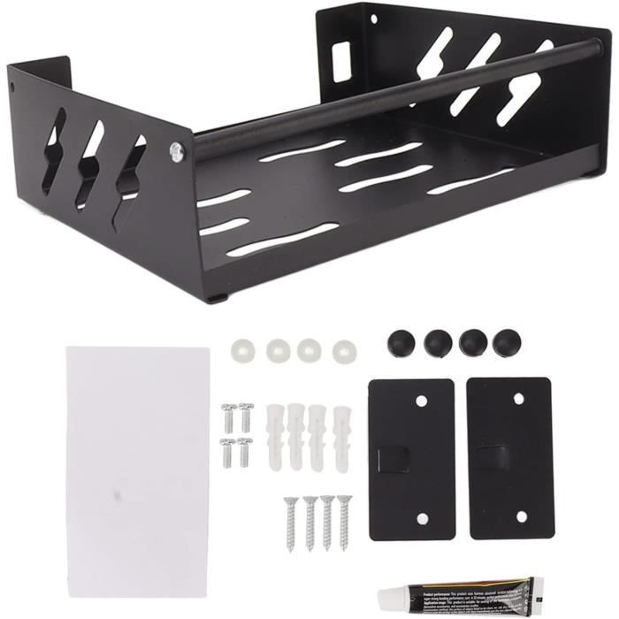 Porte-Bombes Aérosol Mural 35 Canettes – Étagère Garage Atelier 5 Niveaux, Organisateur Outils Bois Italien