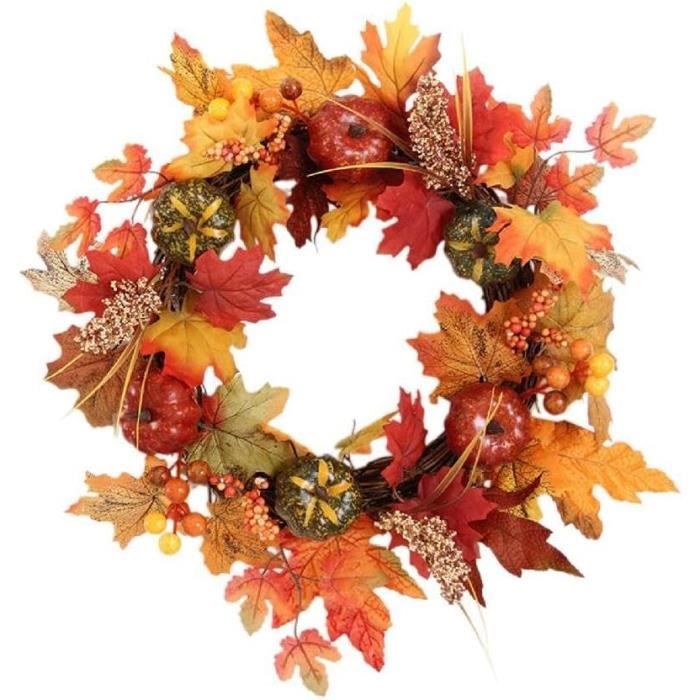 Couronne De Noël Bleu Et Or Avec Guirlande Lumineuse - 60 Cm, Pour Porte Ou Décoration D'intérieur