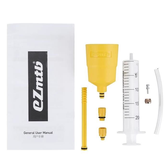 Kit De Purge Pour Freins Hydrauliques Vélo - 13 Pièces Argent - Compact Et Complet