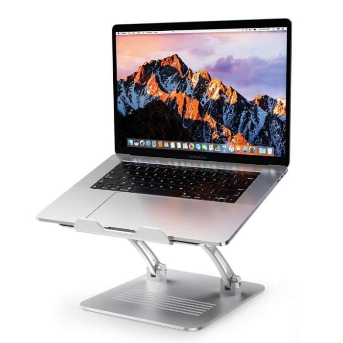 Support Pour Ordinateur Portable Reglable Portable En Alliage Pliant De Bureau Tablette Lit Radiation Argent Prix Pas Cher Cdiscount