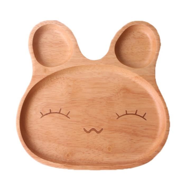 1pcs Assiette Plateau A Compartiments Divises En Bois Pour Bebe Enfant Lapin Mignon Riant Cdiscount Pret A Porter 1pcs Assiette Plateau A Compartiments Divises En Bois Pour Bebe Enfant Lapin Mignon Riant Cdiscount Pret A Porter
