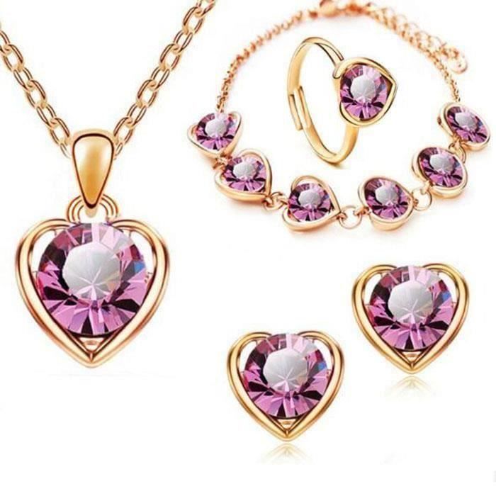 Bijoux or rose sale femme