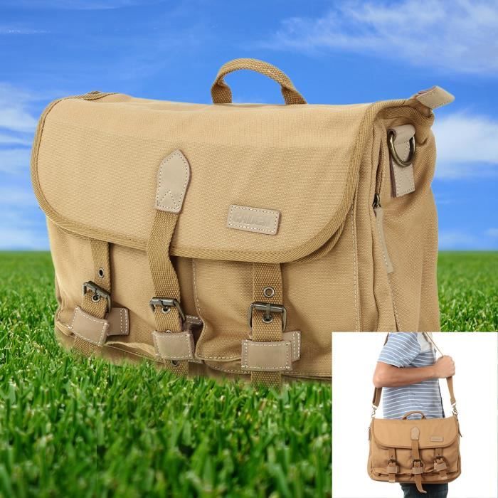 Sac à Bandoulière Pour Appareil Photo DSLR, Sacoche En Toile De Grande Capacité Pour Nikon, Canon, Sony, Objectif, Câble, Trépied, Organisateur De Voyage En Plein Air