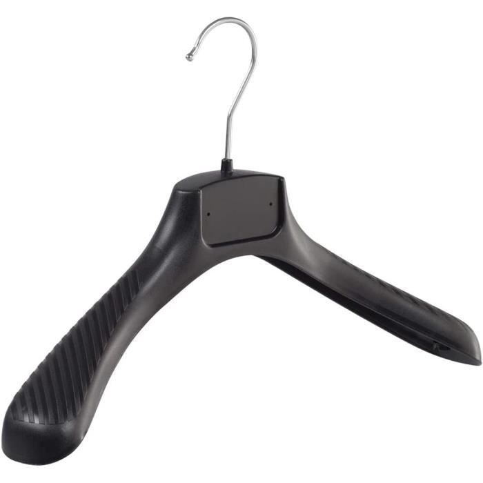 Cintres Galbés En Bois - Lot De 3 - Épaules Larges Anti-Dérapants - Pour Costumes, Vestes Et Manteaux