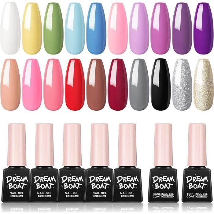 Lot De 12 Vernis Semi-permanents UV LED - Marque AIMEILI - Haute Qualité - Multicolore - Neuf Sous Emballage