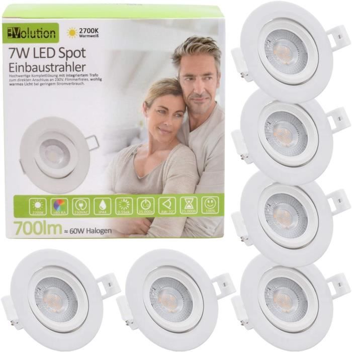 SEBSON Spot Encastrable Avec Douille GU10 - Spot Plafond Trou De - 4