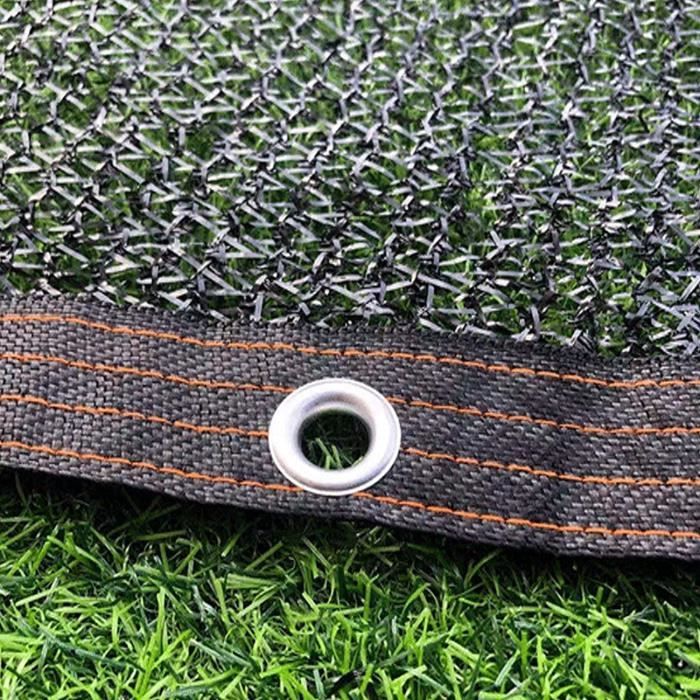 Filet D'Ombrage Noir 2x3m - Protection Solaire HDPE Résistant UV Pour Terrasse, Jardin, Pergola, Poulailler