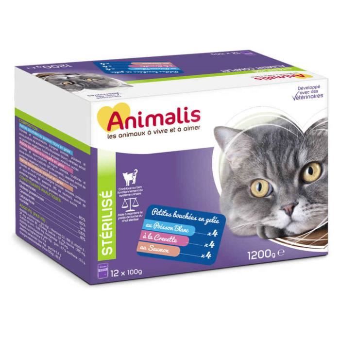 Animalis Bouchees En Gelee Aux Poissons Pour Chat Sterilise 12x100g Cdiscount Animalis Bouchees En Gelee Aux Poissons Pour Chat Sterilise 12x100g Cdiscount
