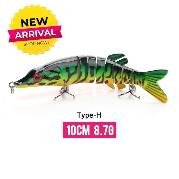 Lot De 8 Leurres Durs VIB Lipless Crankbaits – 7,5 Cm, 14,6 G, Yeux 3D, Hameçons Triples – Pour Bar, Truite, Brochet
