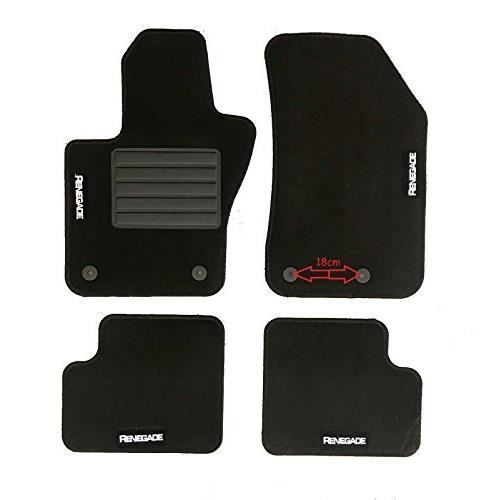 Jeu de 4 tapis moquette pour JEEP RENEGADE 2014>