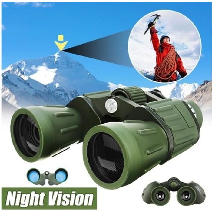 Vision nocturne 60x50 HD Jumelles Militaire Zoom Optique de chasse