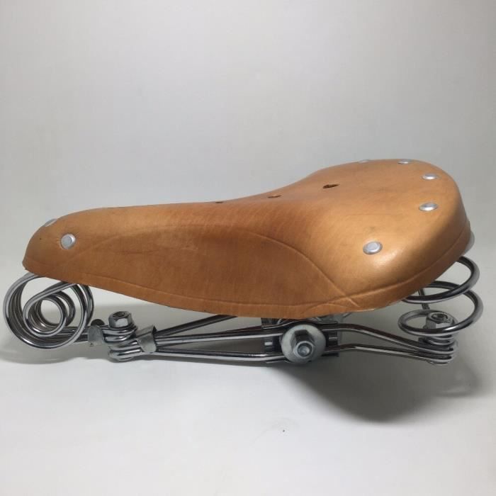Walter G Selle De Vélo De Ville En Cuir Vintage Rétro Marron