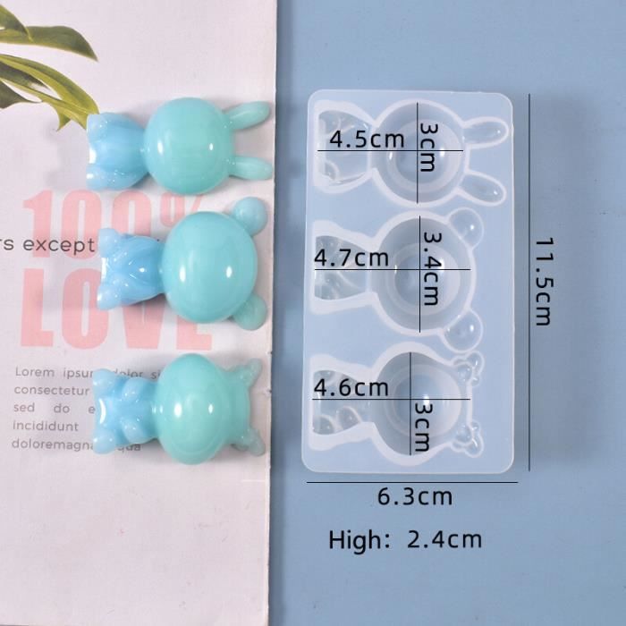 Moule En Silicone Pour Bougeoir Résine époxy En Forme De Moulin à Vent - Design Creux, Facile à Démouler - 10