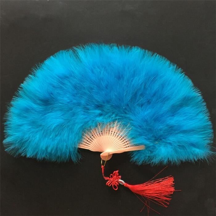 Bordure à Franges En Plumes De Dinde Véritables Bene Omnia - 2m Bleu Sarcelle (#38)