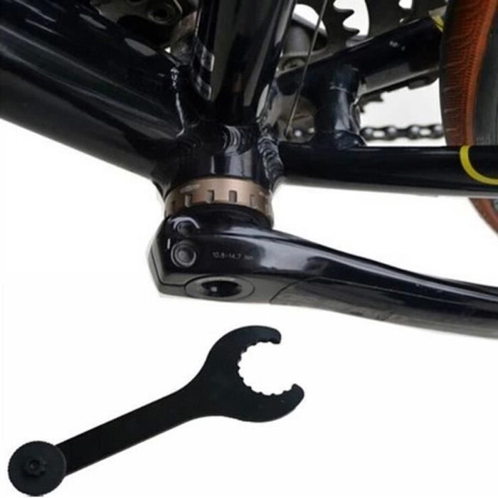 Clé à Ergots Pour Pédalier Vélo – Aluminium Noir – Outil De Montage (type BB44/46)