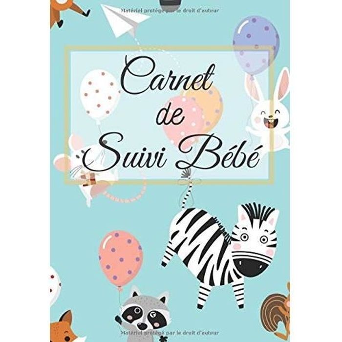 Carnet de Suivi Bébé : Cahier de suivi maternel complet - Idéal pour bébé,  nouveau né, nourrisson, accouchement - Suivi de l'alimentation  (allaitement, couches, bain, médicaments, notes) - 120 Pages 18 x