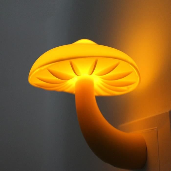 Lampe Led à prise murale en forme de champignon • Veilleuse