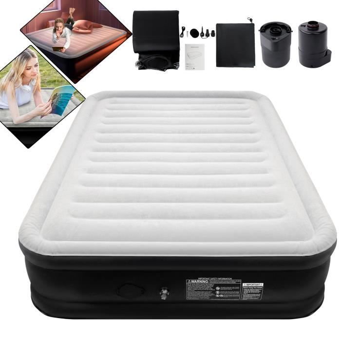Matelas gonflable de camping 1 personne, 200x70cm, Air comfort pour les clubs et collectivités | Decathlon Pro