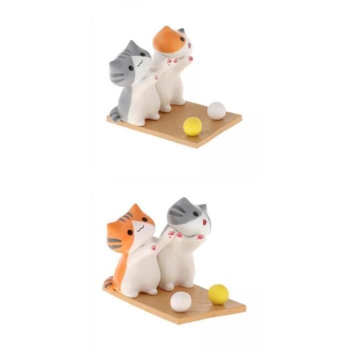 Support De Téléphone En Forme De Tête De Chat - Résine Lourde 155g - Compatible Avec La Plupart Des Smartphones - Décoration De Bureau Mignonne - 8