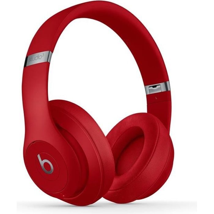 Beats Studio3 Wireless Over‑Ear Headphones - Red - Cdiscount TV