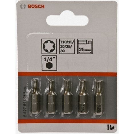 Embout de Vissage Bosch 2607001768 – Torx Lot de 5 Pièces 25 mm - vue 4