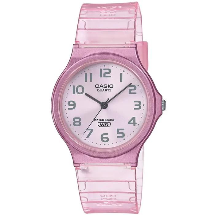Montre Casio - Femmes - MQ-24S-4BEF - Bracelet en Plastique Transparent - Résistant à leau 3 bar