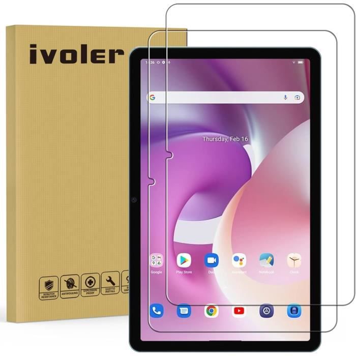 Toergy - 2 Films Protection écran Verre Trempé Pour Tablette Blackview Mega 2 12" - Anti-rayures, Anti-traces, Haute Transparence