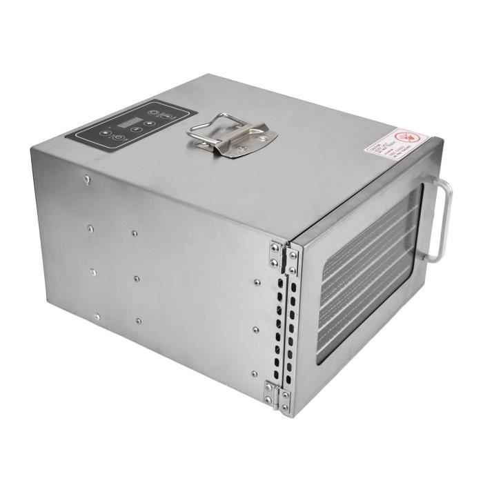 Deshydrateur Alimentaire 600 W 7 Plateaux En Acier Inoxydable Minuterie 24 H 90878024