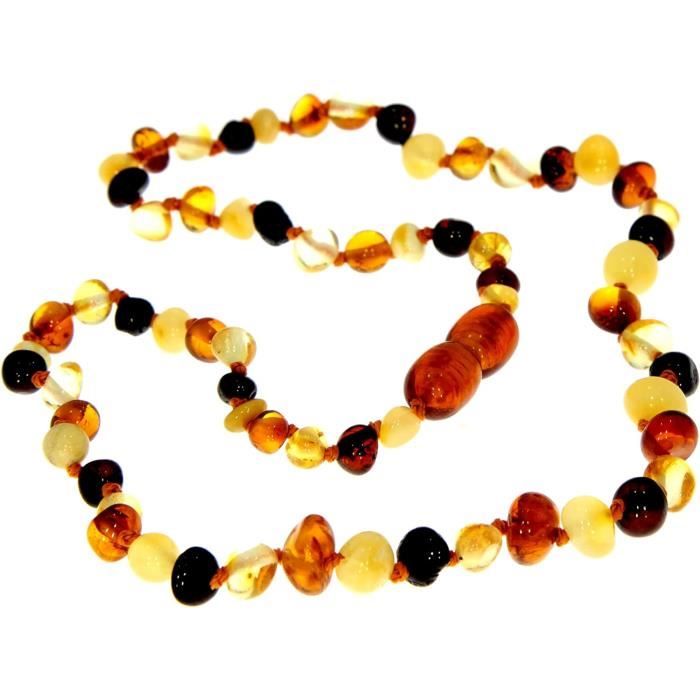 Collier Ancien En Perles D'ambre De La Baltique - 26 Grammes, Longueur 56 Cm