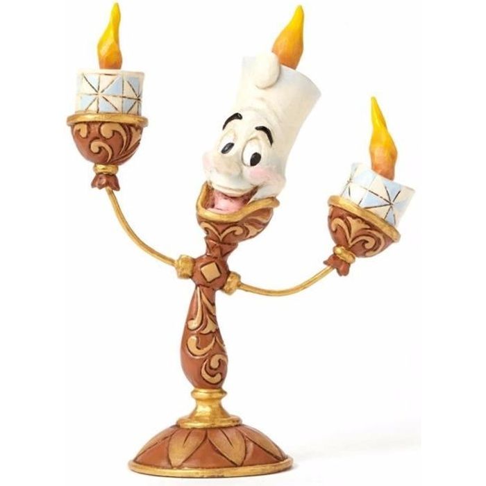 Enesco Disney Traditions 4031487 Figurine la Belle et la Bête Bois Sculpté Résine 19 cm