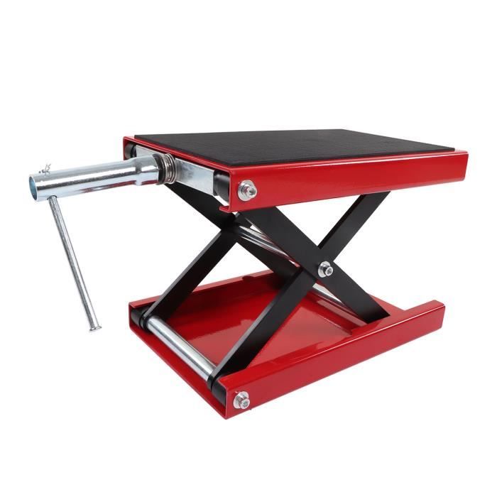Cric à Ciseaux Large Pour Moto/VTT - Capacité 1100 Lbs (500 Kg) - Modèle VH771 - Neuf
