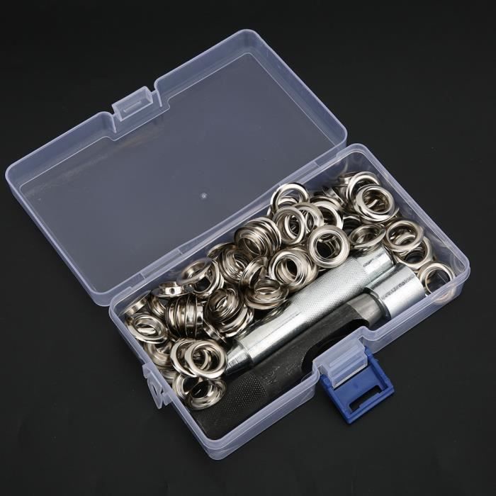 160 Œillets En Laiton 8mm - Or/Argent/Bronze/Noir | Pour Cuir, Tissu, Bricolage