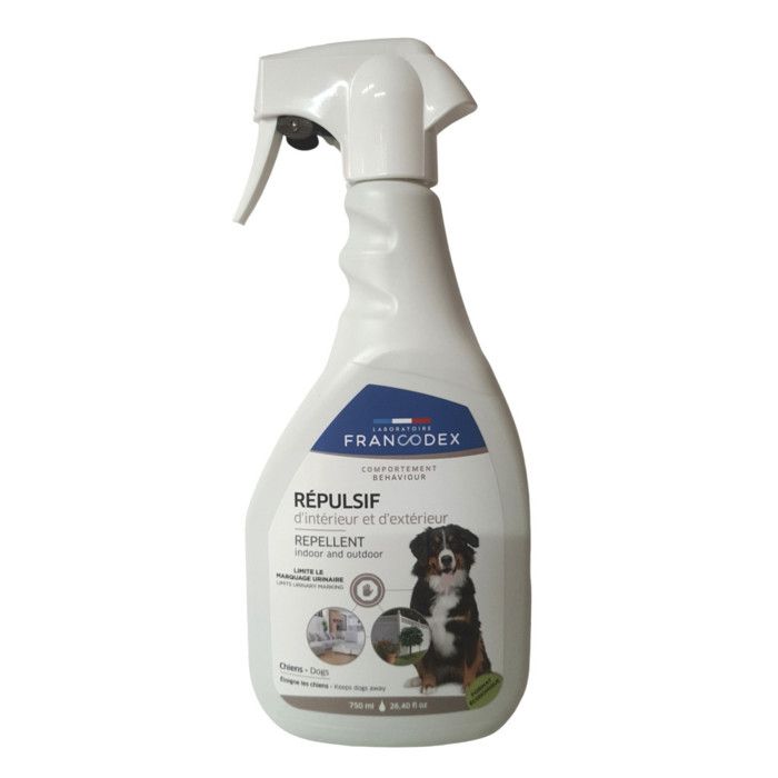 Répulsif dIntérieur et dExtérieur 750 ml pour chien - Francodex