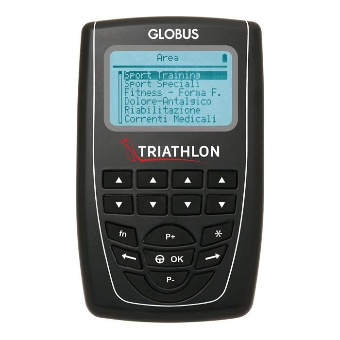 Électrostimulateur Masseur Professionnel Globus Triathlon Pro 4 Canaux - Noir