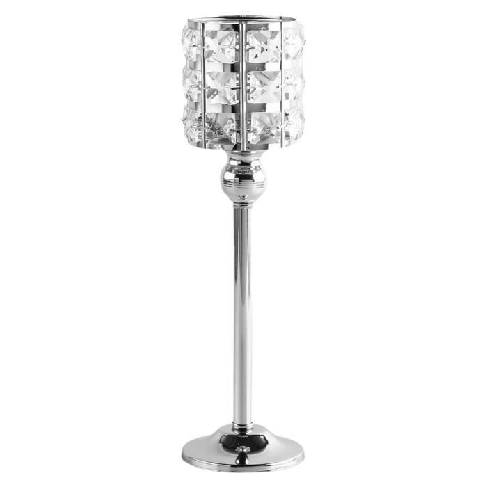 Chandelier De Mariage 3 Branches Or - Alliage Zinc - Hauteur 27cm - Pour Bougies Diamètre 2cm - Décoration Romantique