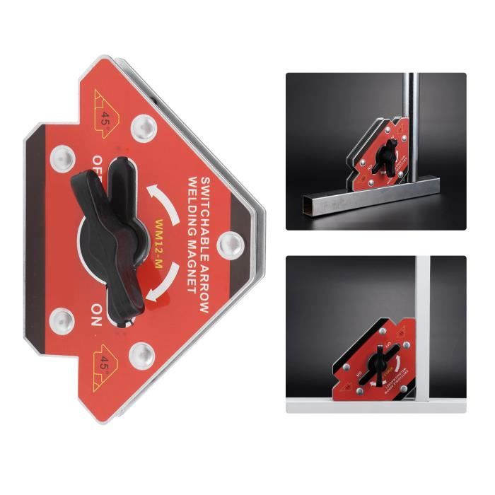Lot De 4 Aimants De Soudage à Angles Fixes (45°,90°,135°) - Force 11.3 Kg - Neuf