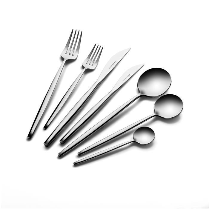 Ensemble de couverts Karaca Mild Set de 84 Pieces 316+ Inoxydable - Blanc
