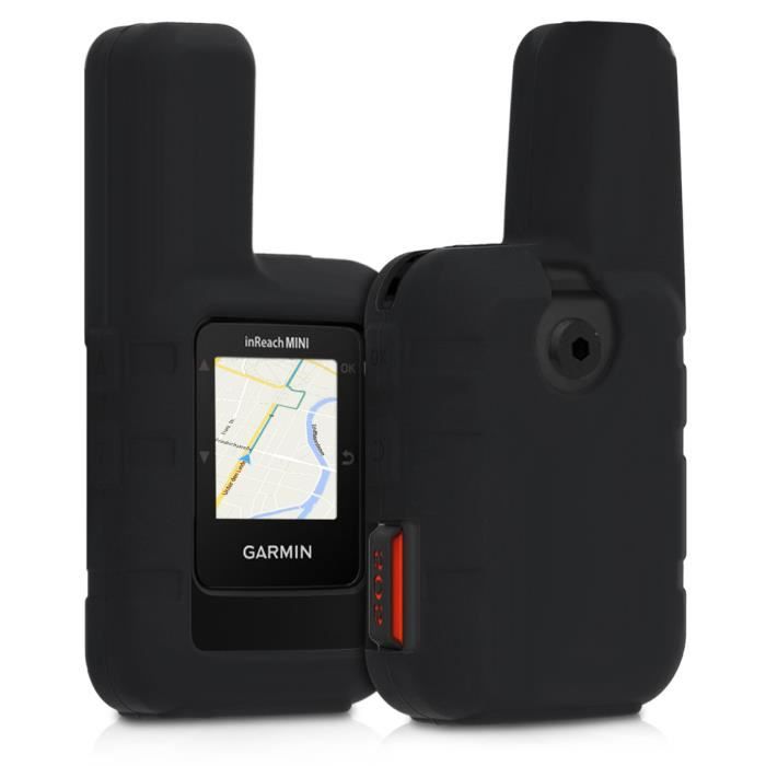 Noir kwmobile Étui pour Garmin inReach Mini Housse de Protection en Silicone pour Navigateur GPS Pédestre 