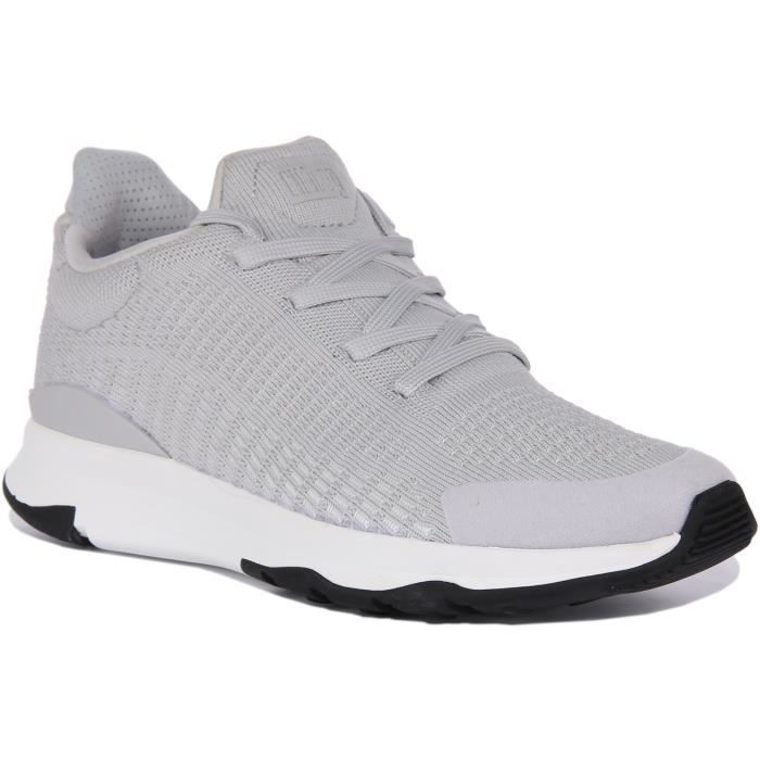 FitFlop FitFlop Vitamin FFX Baskets à lacets en tricot extensible pour femmes en gris (Gris 39)