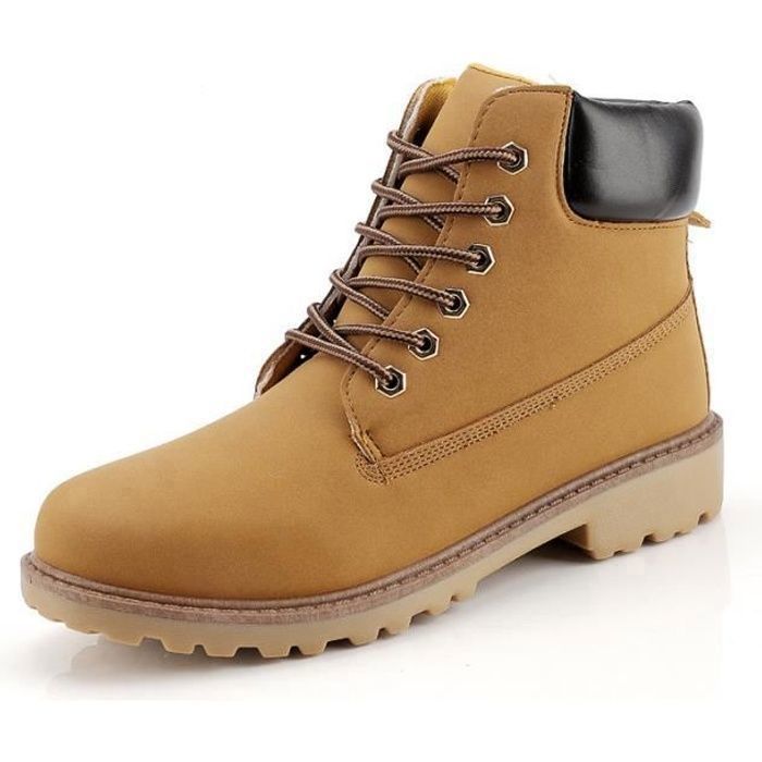 bottines noires nubuck homme