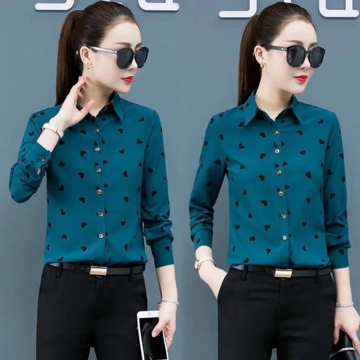 Chemise Manches Courtes Gap Col V Noir Doré Imprimé Coeur - Taille S - Neuve Avec étiquettes