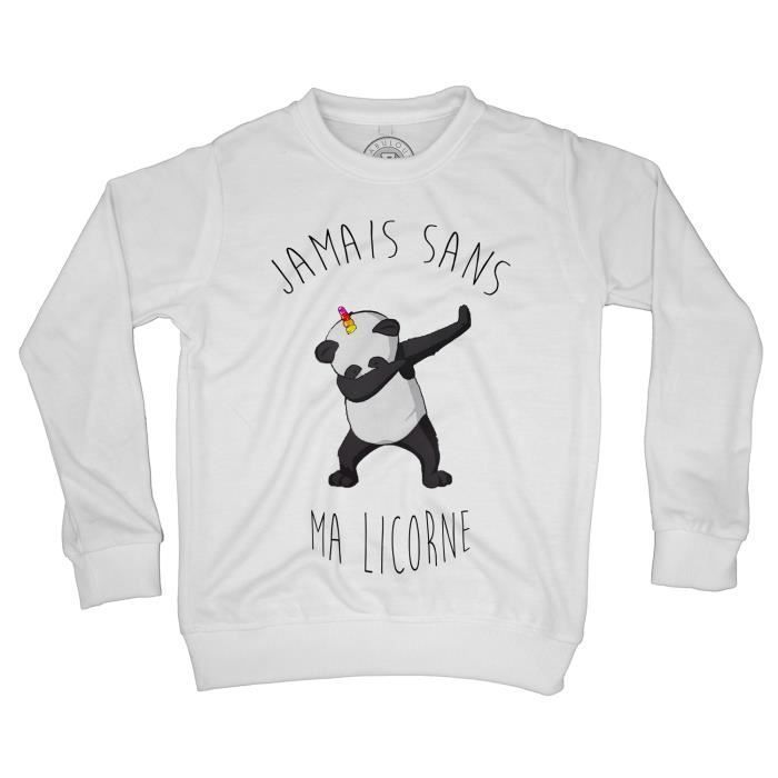 Avoir Images Sweat Shirt Enfant Jamais Sans Ma Licorne Humour Mignon Dessin Le le plus cool salutations