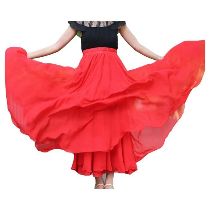 Jupe deals rouge fluide
