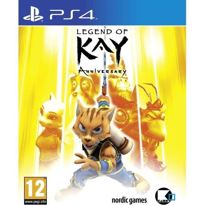Jeu PS4 - Nordic Games - Legend of Kay Anniversary - Action/Aventure - 25 niveaux - 1 joueur