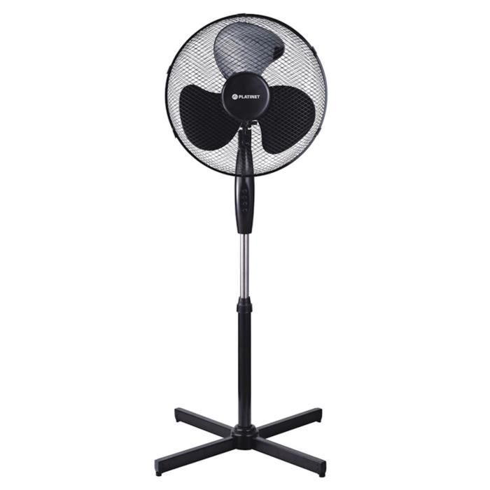 Ventilateur sur pied - PLATINET - PSF1616B - 40W - 3 vitesses - Oscillation