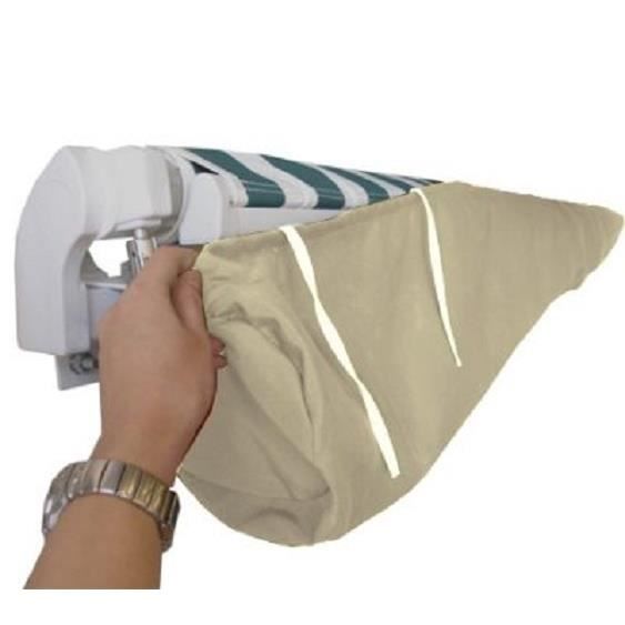 Housse De Protection Pour Store Banne 3.5m - Anti-poussière Et Imperméable | Rangement Auvent Terrasse Gris