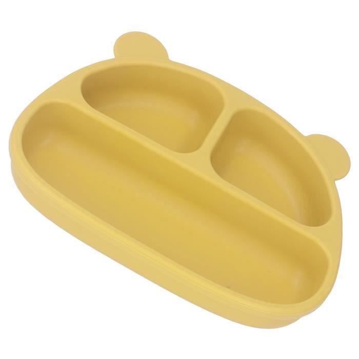 Lot De 3 Assiettes Ventouse Bébé SinLaw | Avec Couverts Et Couvercles | Silicone Sans BPA
