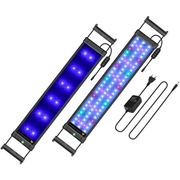 Comparer les prix de Éclairage Aquarium - RUMOCOVO - 50-70 cm - RGB ou Bleu - Plastique - Rectangulaire